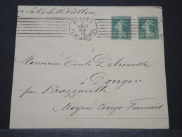 CONGO FRANCAIS - Env Pour Dongou - Lettre D'archives - Pas Courant - A Voir - Avril 1914 - P16131 - Storia Postale