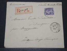 CONGO FRANCAIS - Env Recommandée Pour Dongou Par La Rochelle - Pas Courant - A Voir - Juil 1914 - P16134 - Storia Postale