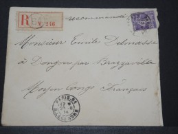 CONGO FRANCAIS - Env Recommandée Pour Dongou - Pas Courant - A Voir - Juin 1914 - P16136 - Storia Postale