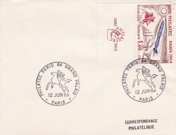 France N°1422 Sur Lettre - Brieven En Documenten