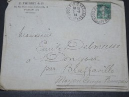 CONGO FRANCAIS - Env Pour Dongou - Lettre D´archive - Pas Courant - A Voir - Juin 1914 - P16144 - Covers & Documents
