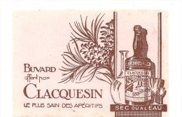 Buvard CLACQUESIN Buvard Offert CLACQUESIN Le Plus Sain Des Apéritifs Sec Ou à L'Eau - Liqueur & Bière