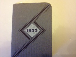 1933, MINI AGENDA OFFERT PAR LE SIROP DESCHIENS - Klein Formaat: 1921-40