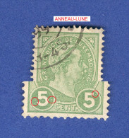 1895 N° 72 GRAND DUC ADOLPHE 1 ER DE PROFIL OBLITÉRÉ  DOS CHARNIÈRE - Abarten & Kuriositäten