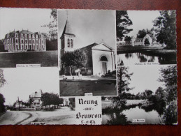 41 - NEUNG Sur BEUVRON - Château De Villemorant - L´Eglise - Le Bourg Neuf - Chateau Du Gué Mulon.... (CPSM Multivues) - Neung Sur Beuvron