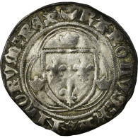 Monnaie, France, Blanc à La Couronne, Châlons-Sur-Marne, TB+, Argent - 1422-1461 Charles VII Le Victorieux