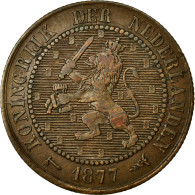 Monnaie, Pays-Bas, William III, 2-1/2 Cent, 1877, TTB+, Bronze, KM:108.1 - 1849-1890 : Willem III