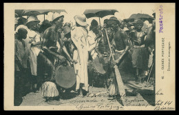 GUINÉ -BISSAU- COSTUMES -Guiné Portugaise - Danceurs Mancagnes ( Ed. D. A. Longuet Nº 40)   Carte Postale - Guinea Bissau