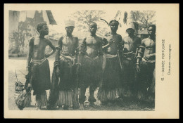 GUINÉ -BISSAU - COSTUMES -Guiné Portugaise - Danceurs Mancagnes ( Ed. D. A. Longuet Nº 42)   Carte Postale - Guinea Bissau