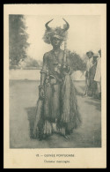 GUINÉ -BISSAU- COSTUMES -Guiné Portugaise - Danceurs Mancagnes ( Ed. D. A. Longuet Nº 45)   Carte Postale - Guinea-Bissau