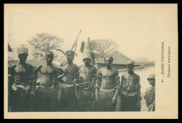 GUINÉ -BISSAU - COSTUMES -Guiné Portugaise - Danceurs Mancagnes ( Ed. D. A. Longuet Nº 43)   Carte Postale - Guinea-Bissau