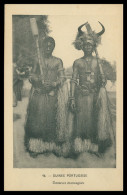 GUINÉ -BISSAU- COSTUMES -Guiné Portugaise - Danceurs Mancagnes ( Ed. D. A. Longuet Nº 46)   Carte Postale - Guinea Bissau