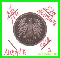 ALEMANIA FEDERAL  MONEDA DE 5 DM  1975-2001 - 5 Marcos