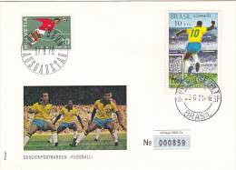 Fussball Cover Schweiz Brasil ??? - Lettres & Documents