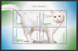 TURKEY 1997 (**) - Souvenir Sheet For The Cat Of Van, Mi.33 - Blocs-feuillets