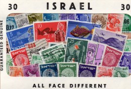 30 Different Stamps+HAIFA 1991 Polen/Israel Block 44 ** 20€ Gemälde Deutsche Kolonnie Art Bloc Philatelic Sheet Bf Asia - Collezioni & Lotti