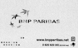 BNP PARIBAS Coordonnées Carte Bancaire - Einmalgebrauch