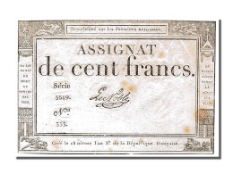 Billet, France, 100 Francs, 1795, Le Noble, TTB, KM:A78, Lafaurie:173 - Assignats