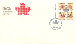 1983  Maple Leaf  32¢  Definitive   Sc 924  LL Plate Block  Of 4 - 1981-1990