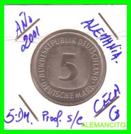 ALEMANIA FEDERAL  MONEDA DE 5 DM  1975-2001 - 5 Marcos