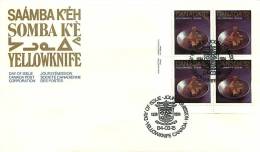 1984  Yellowknife YK   Gold Mine  Sc 1009   Plate Block  Of 4 - 1981-1990