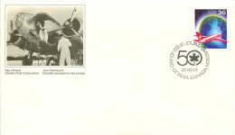 Air Canada, Plane, Map  Sc 1145 - 1981-1990