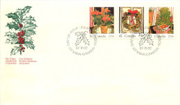 Christmas Issue  Sc 1148-50  Combination FDC - 1981-1990