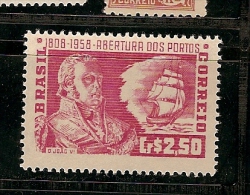 Brazil ** & Abertura Dos Portos Ao Comercio Externo, D. João VI 108-1958  (641) - Unused Stamps
