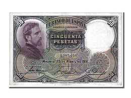 Billet, Espagne, 50 Pesetas, 1931, 1931-04-25, SUP - 50 Peseten