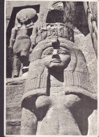 Egypte CPA Queen La Reine Nefertari Temple Abou Simbel ASWAN To NYKÖPING Sweden Censor Censure (2 Scans) - Abu Simbel Temples