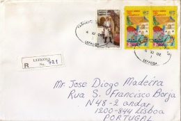 Turkey Registered Cover To Portugal - Briefe U. Dokumente