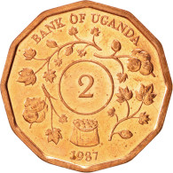 Monnaie, Uganda, 2 Shillings, 1987, SPL, Copper Plated Steel, KM:28 - Ouganda