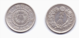 Japan 20 Sen 1908 (yr.41) Mutsuhito - Japon