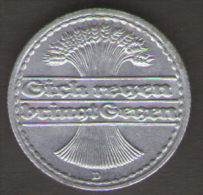 GERMANIA 50 REICHSPFENNIG 1922 - 50 Renten- & 50 Reichspfennig