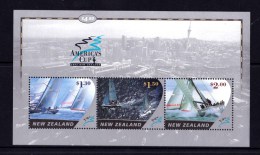 New Zealand 2002 America's Cup Sailing Minisheet MNH - Neufs