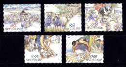 New Zealand 2003 Sheep Farming, Year Of The Sheep Set Of 5 MNH - Neufs