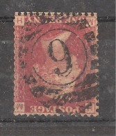 GB, Victoria, Yvert N° 26 , 1 Penny Rouge, Obl Planche / Plate 196   Obl TB, - Used Stamps