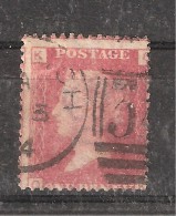 GB, Victoria, Yvert N° 26 , 1 Penny Rouge, Obl Planche / Plate 149   Obl TB, - Usados