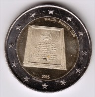 @Y@    Malta   2 Euro Commemorative 2015  UNC   Republic - Malte