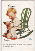 NE SOIS PAS TRISTE,TU SAIS BIEN COMBIEN JE T'AIME, MOI ! - Mai 1938 - Mabel Lucie Attwell - ENFANT ET SON CHIEN - Attwell, M. L.