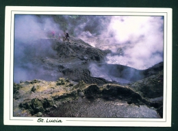 ST LUCIA  -  Soufriere  Sulphur Springs  Unused Postcard - St. Lucia