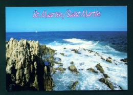 ST MARTIN  -  Rugged North Coast  Unused Postcard - Sint-Marteen