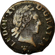 Monnaie, France, Louis XV, Liard à La Vieille Tête, Liard, 1770, Reims, TB+ - 1715-1774 Luigi XV Il Beneamato