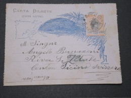 BRESIL - Jolie Carte Lettre De Rio Verdé Pour L'Italie - Juil 1898 - A Voir - P16154 - Interi Postali