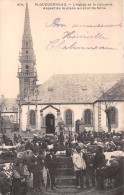 ¤¤   -   414   -  PLOUGUERNEAU    -  L'Eglise Et Le Calvaire  -  Un Jour De Foire , Marché Aux Bestiaux  -  Puit   -  ¤¤ - Plouguerneau