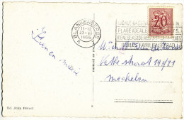 1955 ZICHTKAART"GROETEN UIT BLANKENBERGE" MET PZ 851 VAN BLANKENBERGE1 NAAR MECHELEN ZIE SCAN(S) - 1951-1975 Heraldieke Leeuw