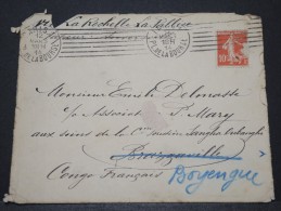 CONGO FRANCAIS - Env Pour Dongou Par La Rochelle - Avec "2è Expédition De France" Au Dos - A Voir - Mars 1914 - P16166 - Cartas & Documentos