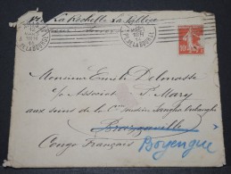 CONGO FRANCAIS - Env Pour Dongou Par La Rochelle - Avec "2è Expédition De France" Au Dos - A Voir - Mars 1914 - P16166 - Covers & Documents