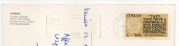 Italie--1977--joli Timbre Poste  Seul Sur Carte Postale Venise Destinée à La France - 1971-80: Marcofilie