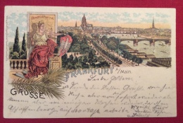 GRUSS AUS FRANKFURT A MAIN   - 1899 - Verzamelingen & Kavels